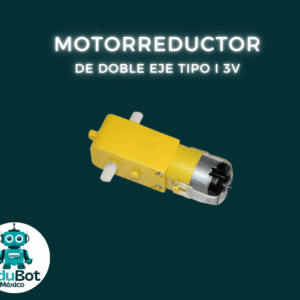 Motorreductor amarillo de doble eje